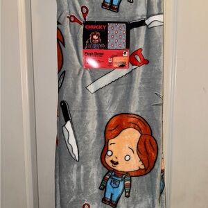 Chucky Plush Throw Blanket - Gray